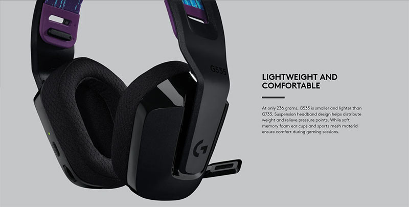 Logitech หูฟังเกมไร้สาย G535 Lightspeed