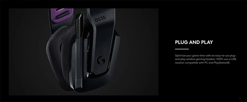 Logitech หูฟังเกมไร้สาย G535 Lightspeed