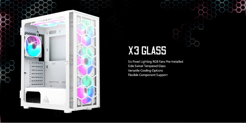 MONTECH CASE MID TOWER X3 GLASS