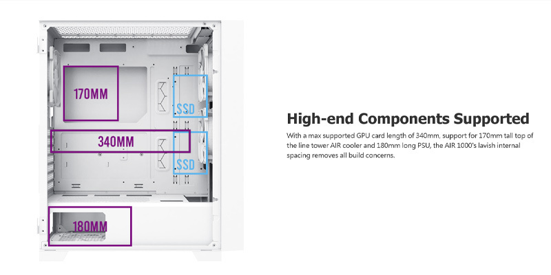 MONTECH CASE MID TOWER Air 1000 Lite