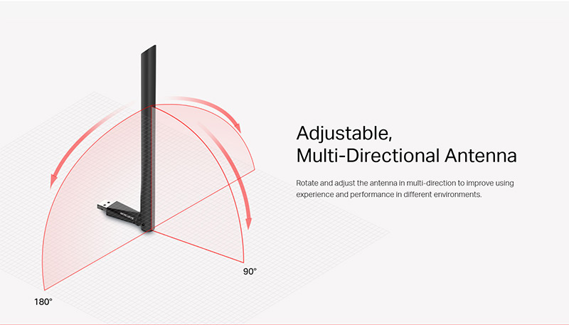 Mercusys ตัวรับสัญญาณ WiFi MU6H