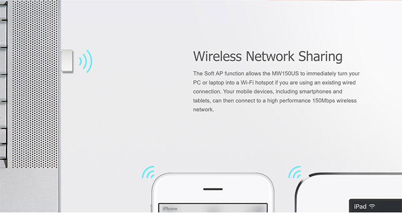 Mercusys ตัวรับสัญญาณ WiFi MW150US