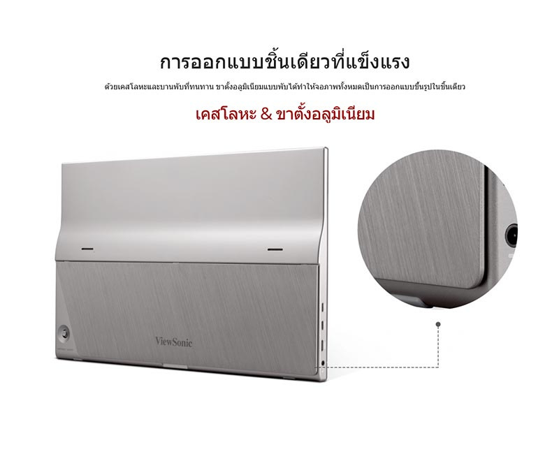 VIEWSONIC จอคอมพิวเตอร์พกพา 15.6 นิ้ว รุ่น TD1655