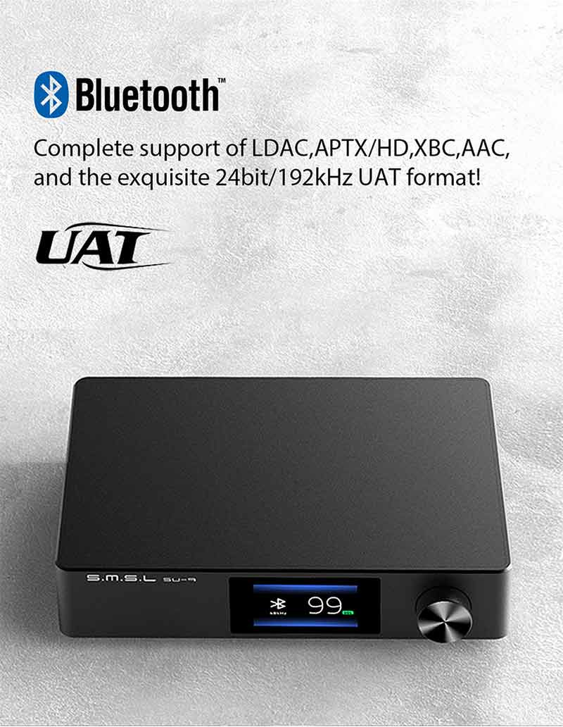 SMSL ตัวแปลงสัญญาณ DAC ตั้งโต๊ะระดับ High-End รองรับ MQA UAT LDAC รุ่น SU-9 