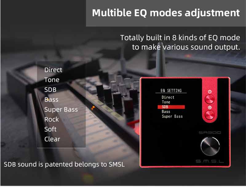 SMSL แอมป์ตั้งโต๊ะระดับ Hi-Res รองรับ Bluetooth5.0 รุ่น SA300 