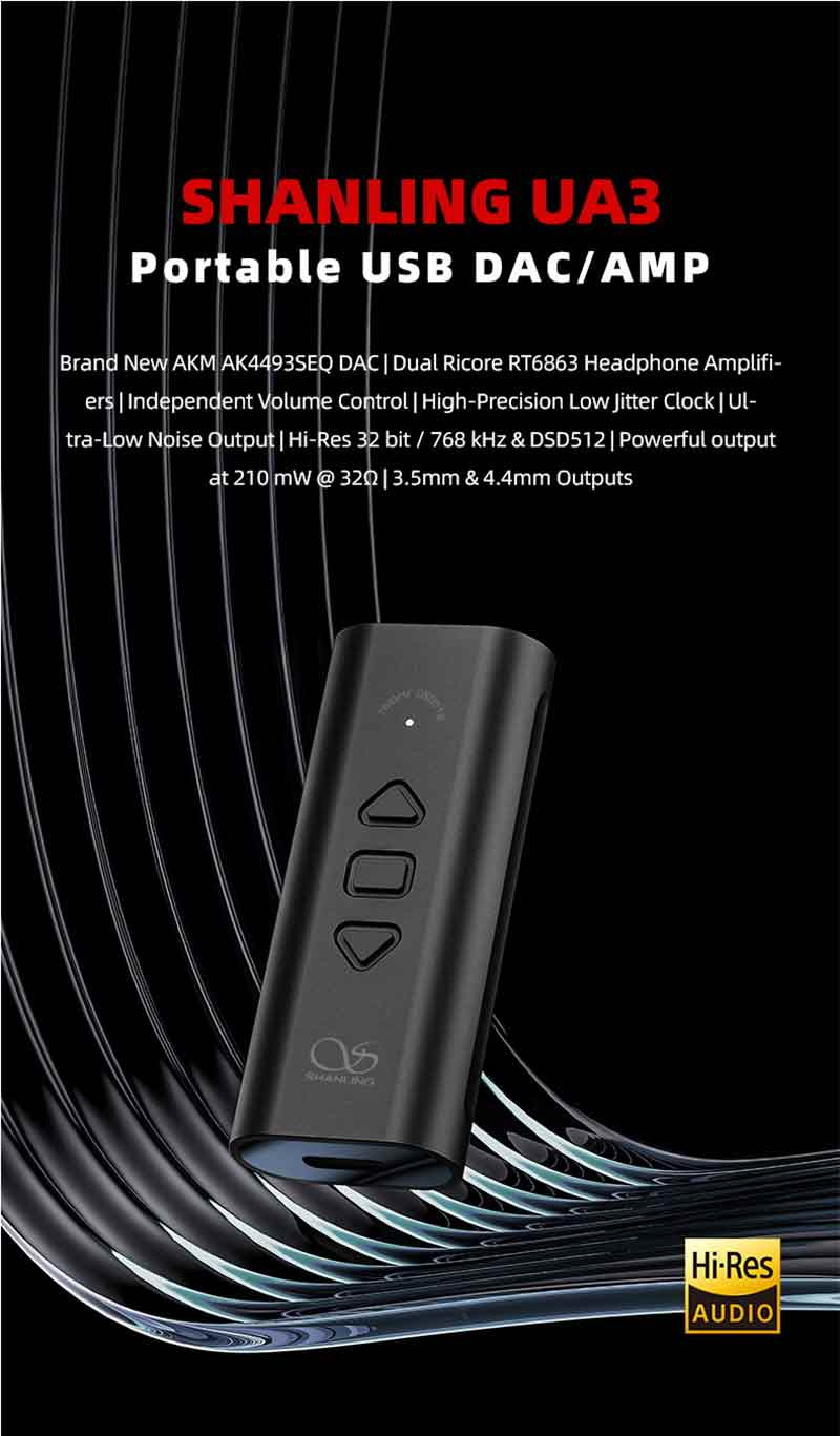 Shanling USB DAC/AMP พกพา DAC รุ่น UA3 