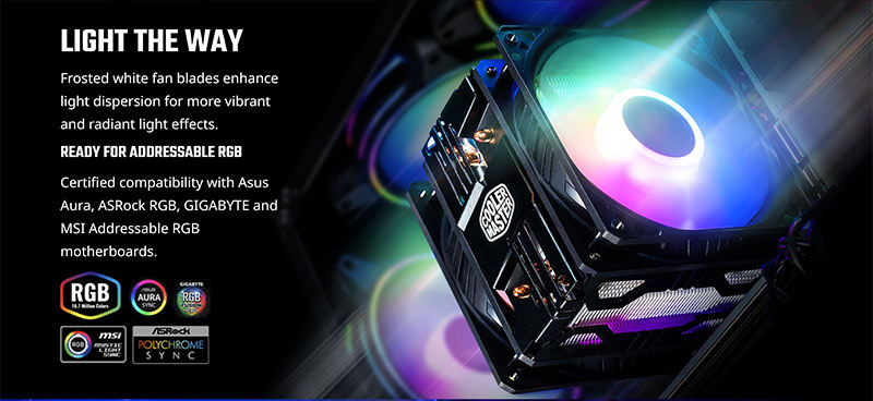 Cooler Master อุปกรณ์ระบายความร้อน CPU Hyper 212 LED Turbo ARGB