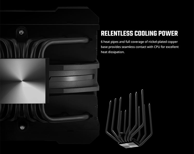 Cooler Master อุปกรณ์ระบายความร้อน CPU MasterAir MA624 Stealth