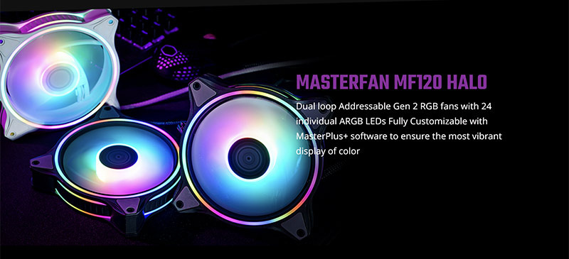 Cooler Master อุปกรณ์ระบายความร้อน CPU ด้วยของเหลว MasterLiquid ML240 ARGB Illusion