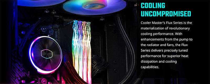 Cooler Master อุปกรณ์ระบายความร้อน CPU ด้วยของเหลว MasterLiquid PL240 Flux