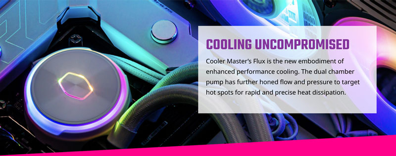 Cooler Master อุปกรณ์ระบายความร้อน CPU ด้วยของเหลว MasterLiquid PL360 Flux