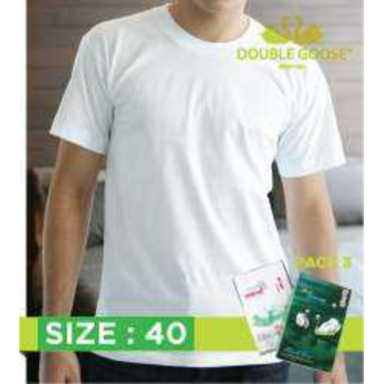 213 เสื้อคอกลมบุรุษสีขาว Pack 3 ขนาด 40 นิ้ว รุ่น Original 213 เสื้อคอกลมบุรุษสีขาว Pack 3 ขนาด 40 นิ้ว รุ่น Original