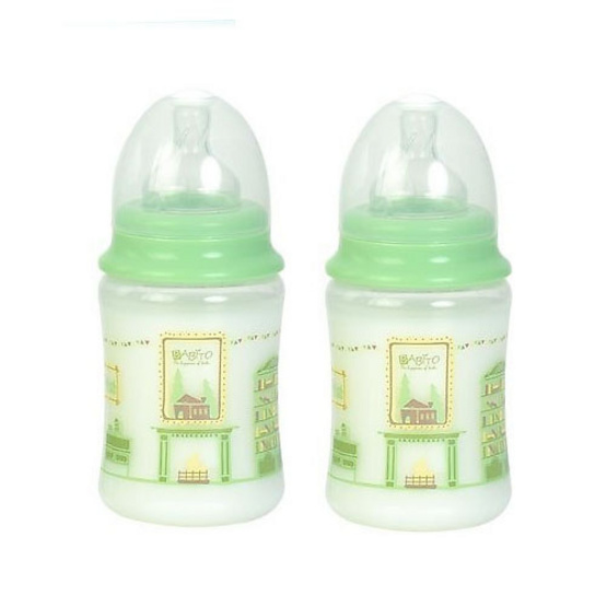 BABITO ขวดนมชนิดคอกว้างขนาด 8oz BPA-FREE แพ็คคู่ BABITO ขวดนมชนิดคอกว้างขนาด 8oz BPA-FREE แพ็คคู่