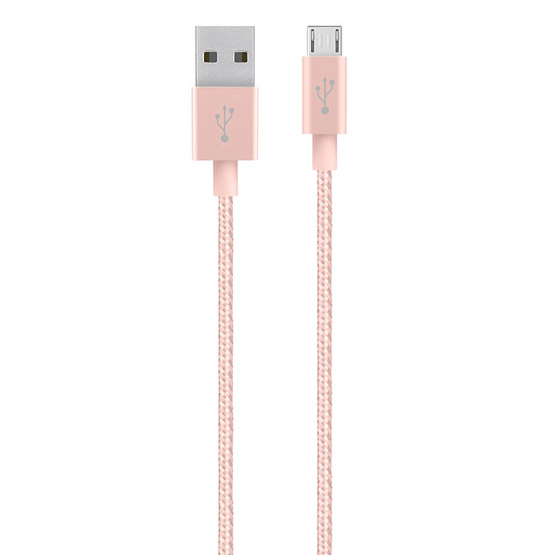 Belkin รุ่น F2CU021bt04-C00 Metallic Micro-USB Cable 1.2 Meter Rose Gold Belkin รุ่น F2CU021bt04-C00 Metallic Micro-USB Cable 1.2 Meter Rose Gold