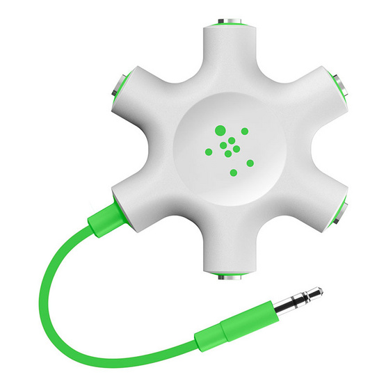 Belkin รุ่น F8Z274btGRN Multi Headphone Splitter RockStar Belkin รุ่น F8Z274btGRN Multi Headphone Splitter RockStar