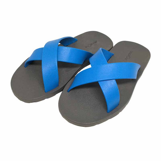 BlackOut รองเท้า รุ่น Cross เทา ฟ้า BlackOut รองเท้า รุ่น Cross เทา ฟ้า