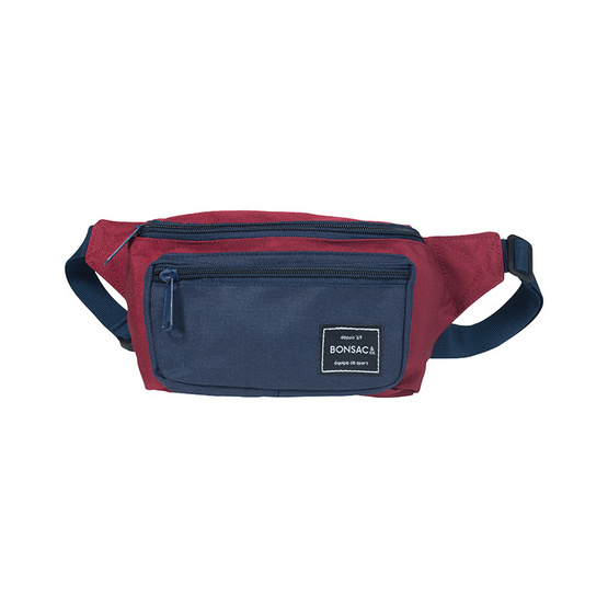 Bonsac กระเป๋าคาดเอว HIP PACK Maroon - Navy Bonsac กระเป๋าคาดเอว HIP PACK Maroon - Navy