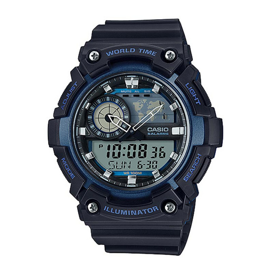 CASIO นาฬิกาข้อมือ รุ่น AEQ-200W-2AVDF CASIO นาฬิกาข้อมือ รุ่น AEQ-200W-2AVDF