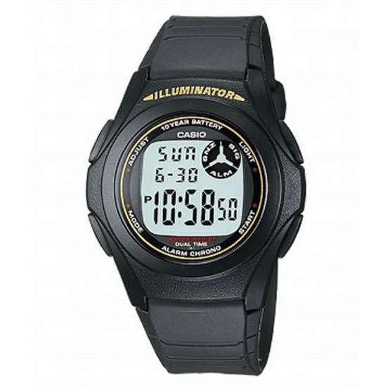 CASIO นาฬิกาข้อมือ รุ่น F200W-9ADF อายุแบตเตอรี่ 10 ปี image