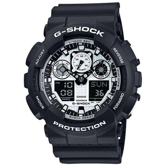 Casio G-Shock Analog-Digital รุ่น GA-100BW-1ADR Casio G-Shock Analog-Digital รุ่น GA-100BW-1ADR