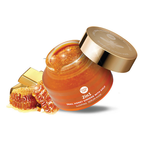 Cathy Doll 2in1 Snail Honey Ginseng with Gold Sleeping Serum Mask 70 g. Secret Recipe (Ver.2) Cathy Doll 2in1 Snail Honey Ginseng with Gold Sleeping Serum Mask 70 g. Secret Recipe (Ver.2)
