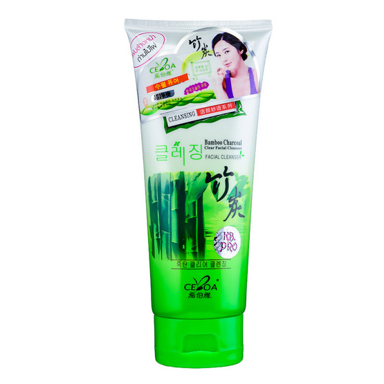 Ceboa Bamboo Charcoal facial cleanser 120ml. #Green Ceboa Bamboo Charcoal facial cleanser 120ml. #Green