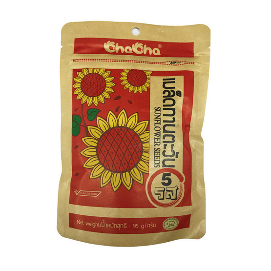 Chacha ชาช่า เมล็ดทานตะวัน 5 รส ขนาด 95 g. (6 ชิ้น) Chacha ชาช่า เมล็ดทานตะวัน 5 รส ขนาด 95 g. (6 ชิ้น)