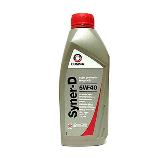 Comma SYDAP1L : น้ำมันเครื่องสังเคราะห์แท้ ดีเซล SYNER-D 5W40 Comma SYDAP1L : น้ำมันเครื่องสังเคราะห์แท้ ดีเซล SYNER-D 5W40