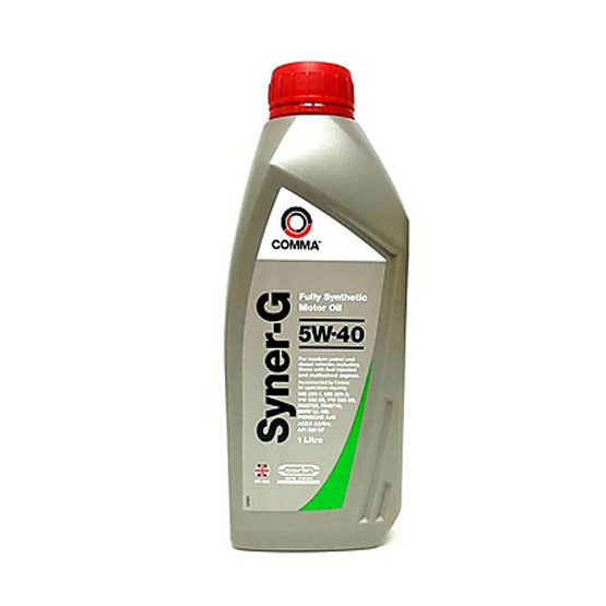 Comma SYN1L : น้ำมันเครื่องสังเคราะห์แท้ เบนซิน SYNER-G 5W40 Comma SYN1L : น้ำมันเครื่องสังเคราะห์แท้ เบนซิน SYNER-G 5W40