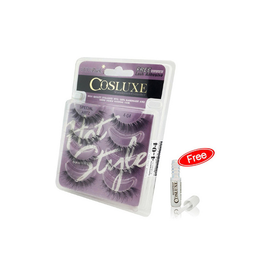 Cosluxe Valuepack Eyelashes [4 Pairs] FREE Lash Adhesive image