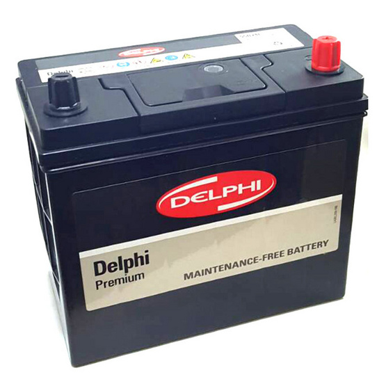 DELPHI แบตเตอรี่สีดำ รุ่น 55B24L-SMF