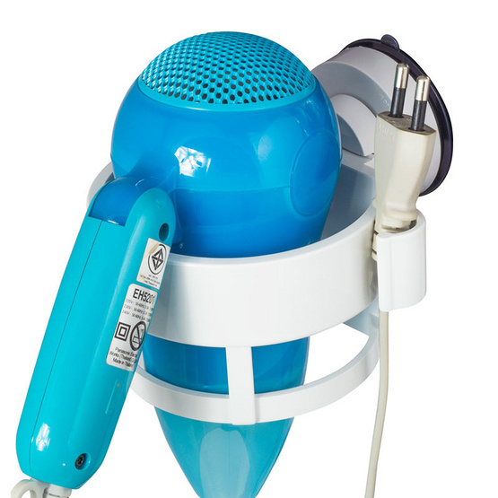 DeHUB ที่วางไดร์เป่าผม สีขาว(Super Suction) DeHUB ที่วางไดร์เป่าผม สีขาว(Super Suction)