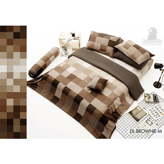 Dunlopillo ผ้าปู Softatex DL-05B BROWNE Dunlopillo ผ้าปู Softatex DL-05B BROWNE