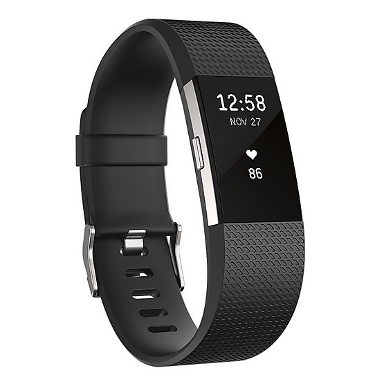 Fitbit สายรัดข้อมือเพื่อสุขภาพ Charge 2 Black Size S Fitbit สายรัดข้อมือเพื่อสุขภาพ Charge 2 Black Size S