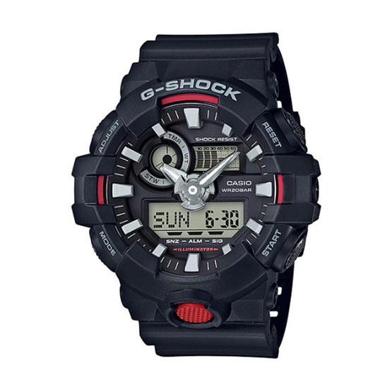 G-Shock นาฬิกาข้อมือ Analog-Digital รุ่น GA-700-1ADR G-Shock นาฬิกาข้อมือ Analog-Digital รุ่น GA-700-1ADR