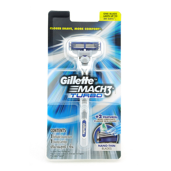 Gillette Mach 3 Turbo 1pc Gillette Mach 3 Turbo 1pc