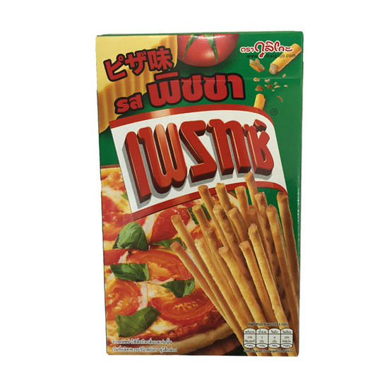 Glico กูลิโกะ เพรทช์ ขนมกรอบแบบแท่ง รสพิซซ่า ขนาด 36 g. (10 ชิ้น) Glico กูลิโกะ เพรทช์ ขนมกรอบแบบแท่ง รสพิซซ่า ขนาด 36 g. (10 ชิ้น)