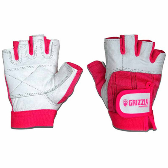 Grizzly Fitness WOMEN PAWS PINK ถุงมือหนังแท้ สีชมพู size M