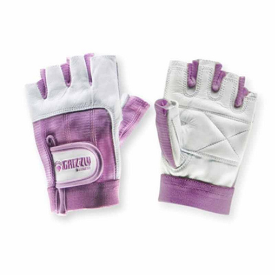 Grizzly Fitness WOMEN PAWS PURPLE ถุงมือหนังแท้ สีม่วง size L