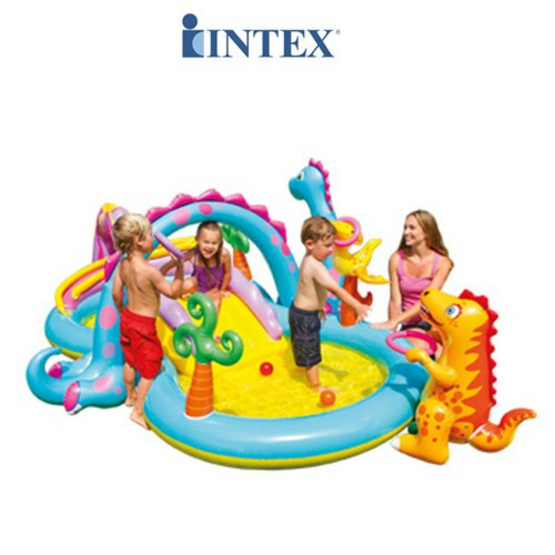 Intex สวนน้ำเป่าลมหรรษา Dinoland รุ่น 57135 Intex สวนน้ำเป่าลมหรรษา Dinoland รุ่น 57135