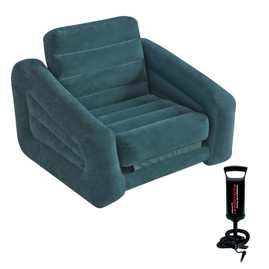 Intex ชุดเก้าอี้เป่าลม Pull-Out 2 In 1พร้อมที่สูบลม Double Quick I Intex ชุดเก้าอี้เป่าลม Pull-Out 2 In 1พร้อมที่สูบลม Double Quick I
