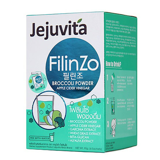 Jejuvita Filinzo 15000 mg. บรรจุ 6ซอง Jejuvita Filinzo 15000 mg. บรรจุ 6ซอง