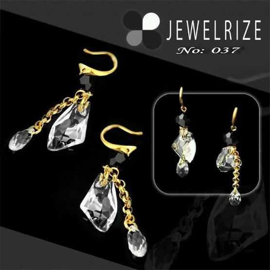 Jewelrize ต่างหู Galaxy size 7 Cm Cst size 2 Cm Jewelrize ต่างหู Galaxy size 7 Cm Cst size 2 Cm