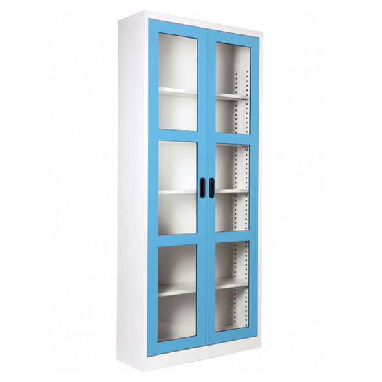 KIOSK-MAX-052 ตู้สูงวางหนังสือ 2 บานเปิดกระจก รุ่น Maxbook BO-Blue Ocean KIOSK-MAX-052 ตู้สูงวางหนังสือ 2 บานเปิดกระจก รุ่น Maxbook BO-Blue Ocean