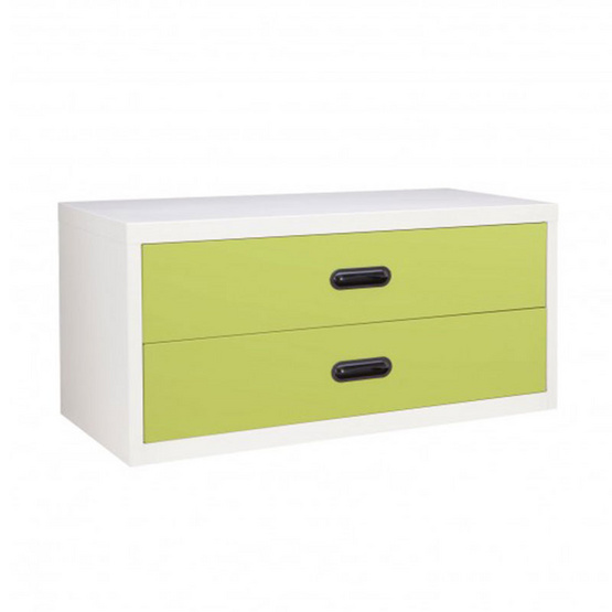 KIOSK-USB-4 ตู้ 2 ลิ้นชักเตี้ย รุ่น Uni-box สี GR-Green KIOSK-USB-4 ตู้ 2 ลิ้นชักเตี้ย รุ่น Uni-box สี GR-Green