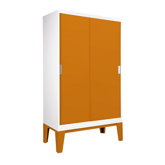 KIOSK-WDC-05 ตู้เสื้อผ้าบานเลื่อนทึบ รุ่น ROPA OR-Orange KIOSK-WDC-05 ตู้เสื้อผ้าบานเลื่อนทึบ รุ่น ROPA OR-Orange
