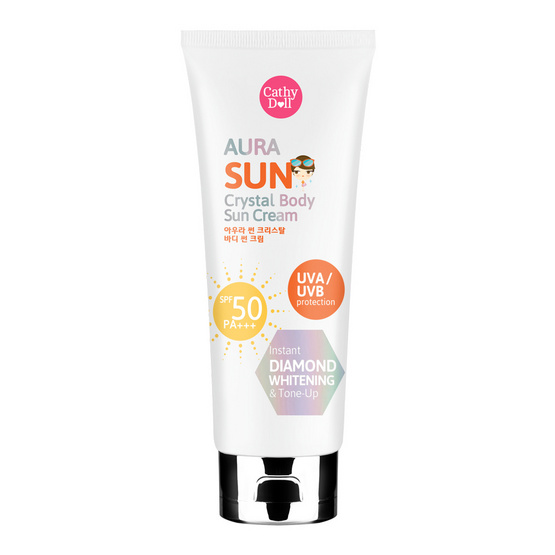 Karmart Cathy Doll Aura Sun Crystal Body Sun Cream SPF50 PA+++ 138 ml. Karmart Cathy Doll Aura Sun Crystal Body Sun Cream SPF50 PA+++ 138 ml.
