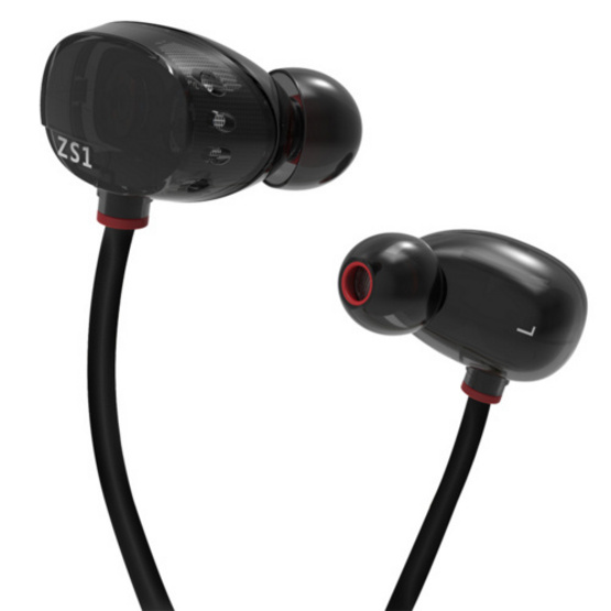Knowledge Zenith หูฟัง รุ่น ZS1 (2driver) ระดับ Hi-fi พร้อมสาย 108 Core แบบ LC-OFC Black Knowledge Zenith หูฟัง รุ่น ZS1 (2driver) ระดับ Hi-fi พร้อมสาย 108 Core แบบ LC-OFC Black