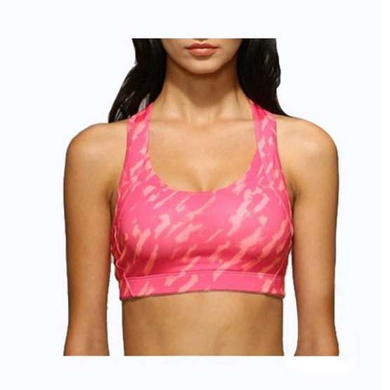 Lady Fit Sport bra ลายหินอ่อน Size S สีส้ม-ชมพู Lady Fit Sport bra ลายหินอ่อน Size S สีส้ม-ชมพู