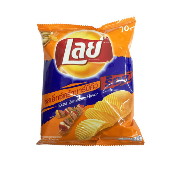 Lays เลย์ ร็อค มันฝรั่งแท้ทอดกรอบ แผ่นหยัก รสเอ็กซ์ตร้าบาร์บีคิว ขนาด 27 g. (48 ชิ้น) Lays เลย์ ร็อค มันฝรั่งแท้ทอดกรอบ แผ่นหยัก รสเอ็กซ์ตร้าบาร์บีคิว ขนาด 27 g. (48 ชิ้น)